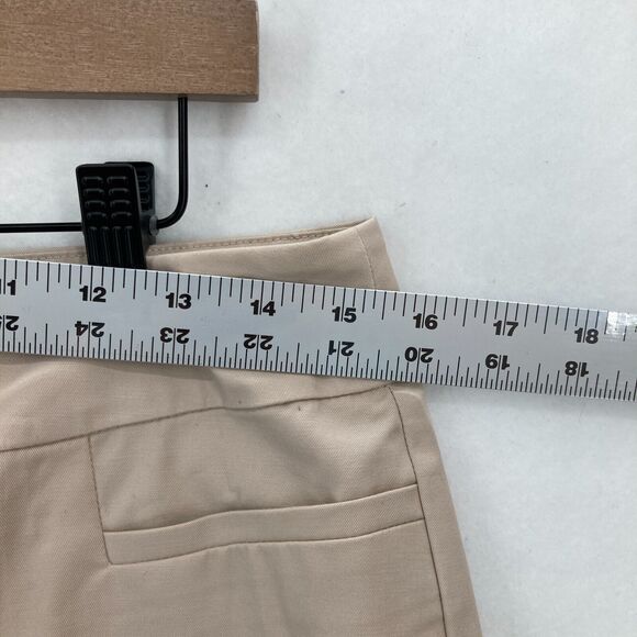 Ann Taylor Factory Ankle Pant Women's 8P Petite Brown Stretch Mid Rise Career - Picture 4 of 12